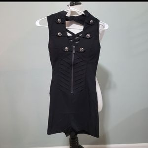 Nwt lydia usa corset back punk rock romper